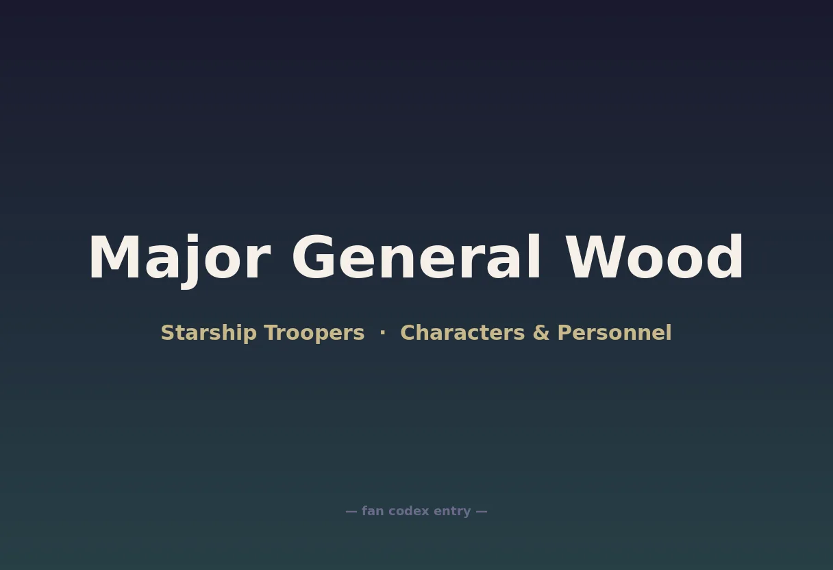 Major General Wood