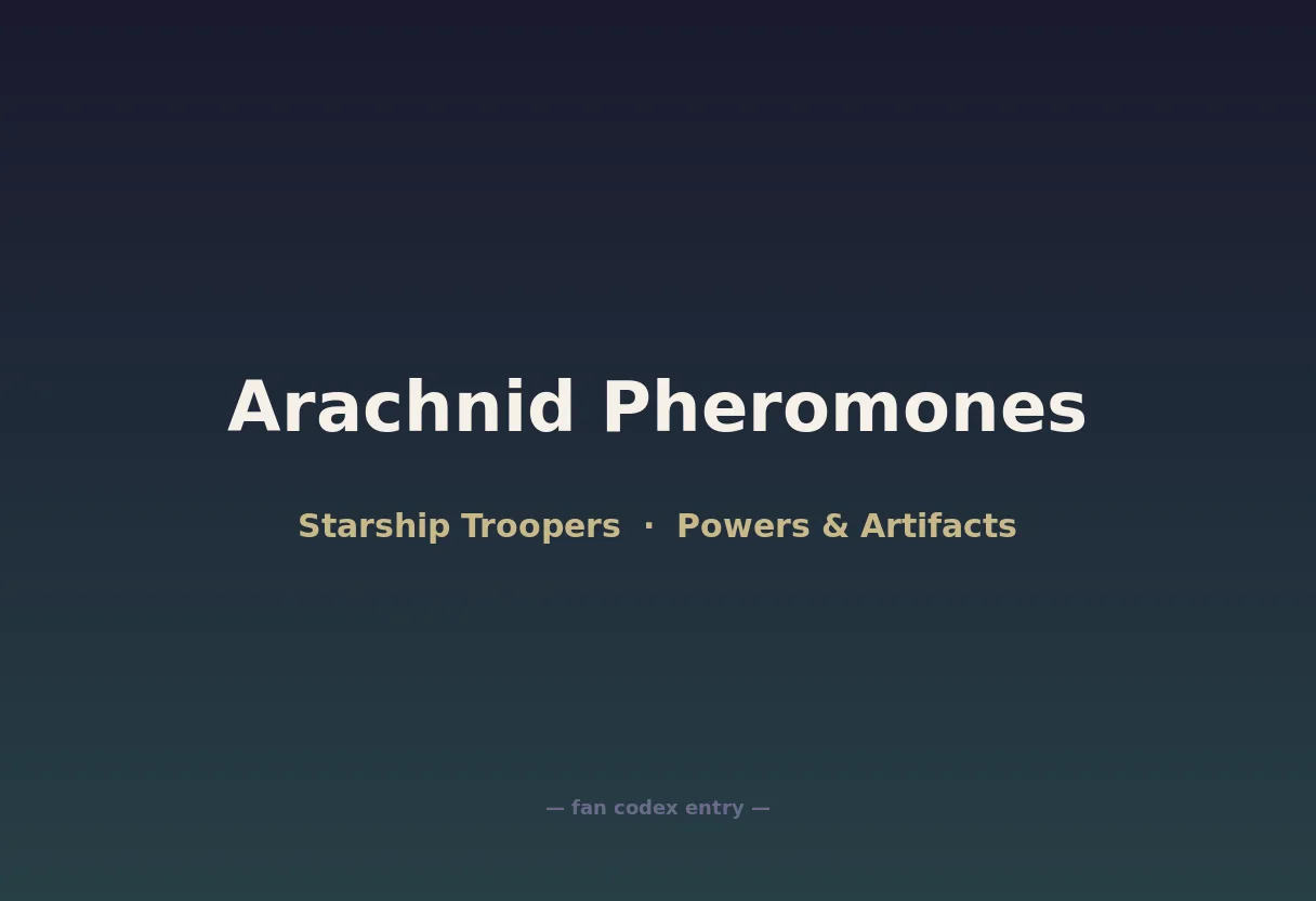 Arachnid Pheromones