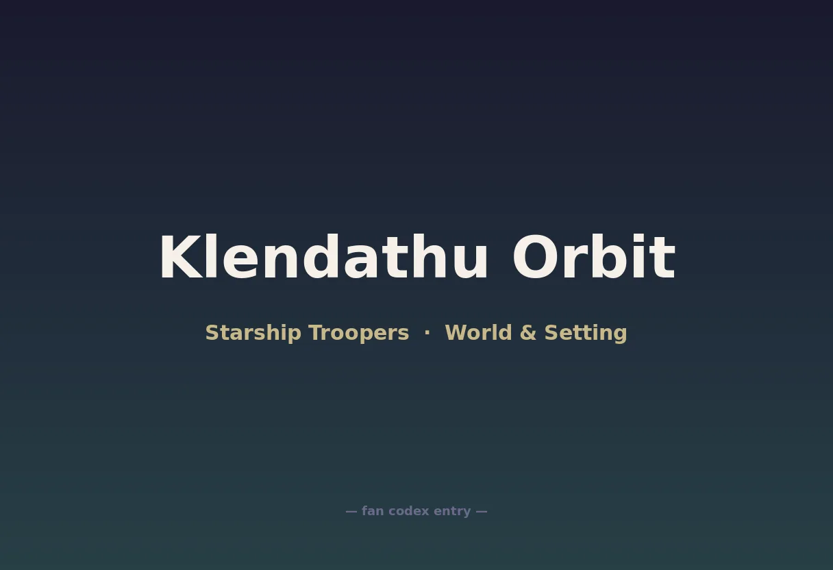 Klendathu Orbit